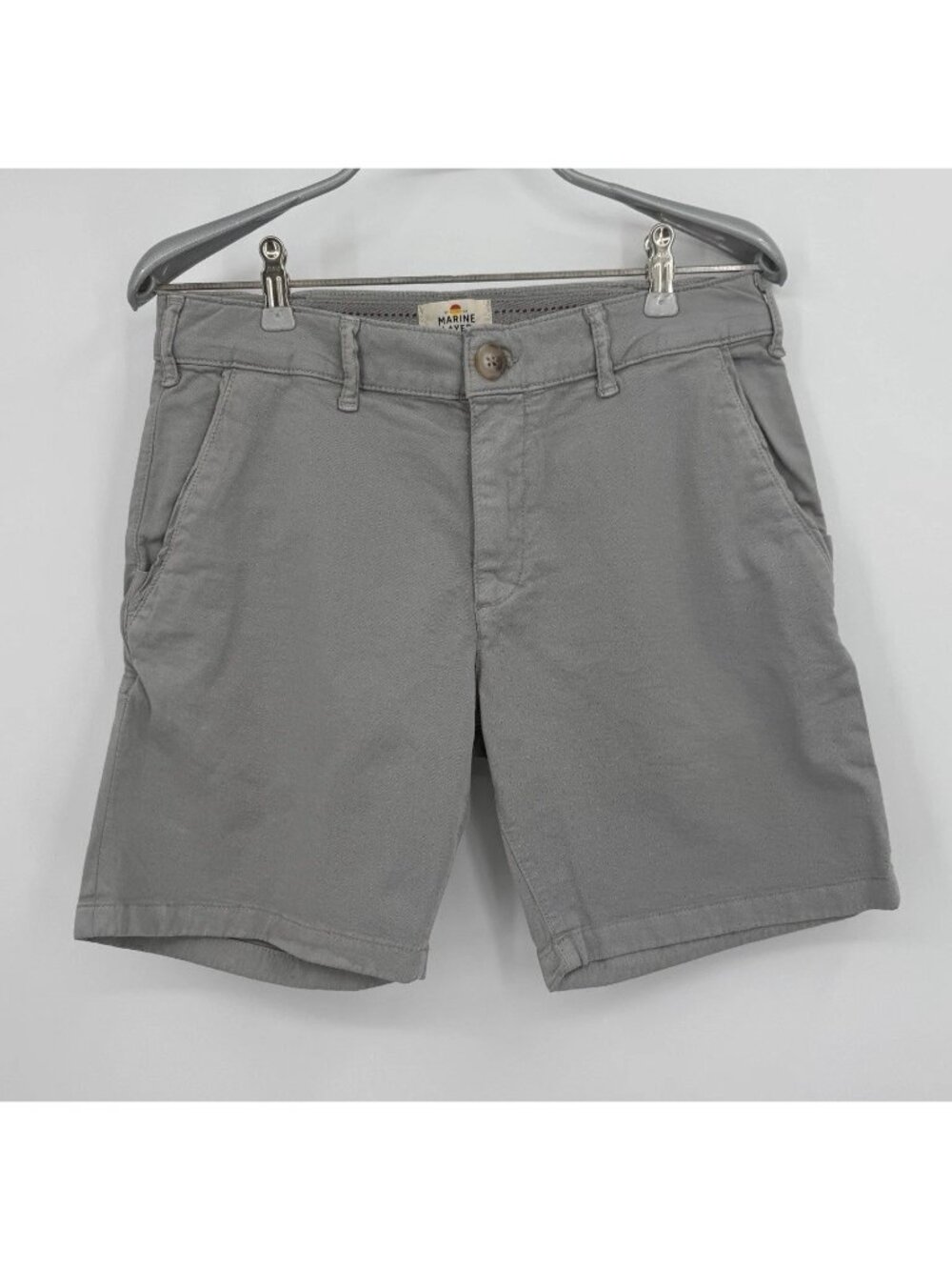 Marine Layer Men’s Light Grey Walk Shorts Size 32 Organic Cotton NWT $88